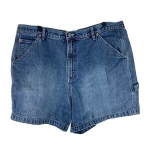 Carolina Blues 20W Carpenter Denim Shorts 100% Cotton High Rise Workwear